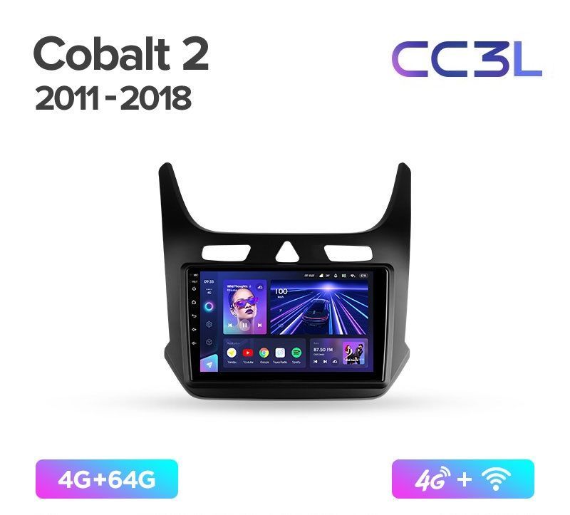 Магнитола TEYES CHEVROLET COBALT 2011-2018 г CC3L 464ГБ Android 10 IPS экран DSP 4G м 4789000₽