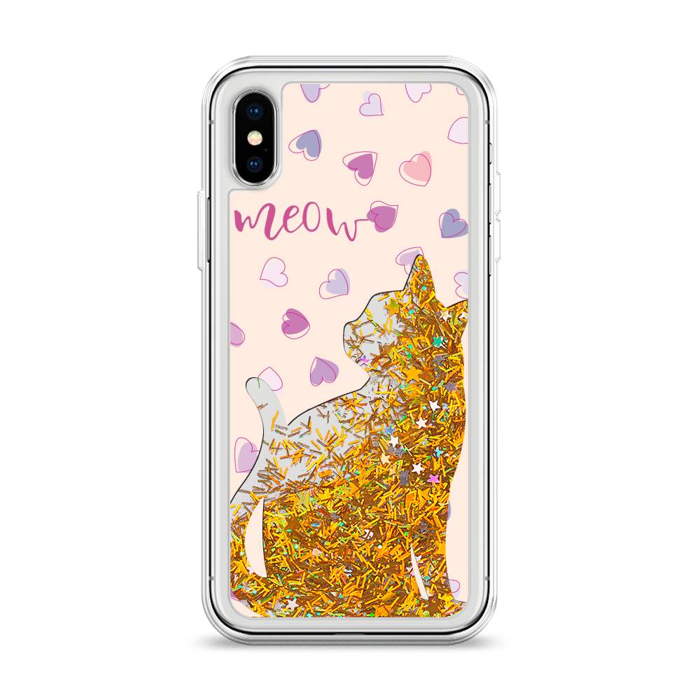 

Чехол Awog на Apple iPhone X (10) / Айфон X (10) "Прозрачный кот", 11090-1