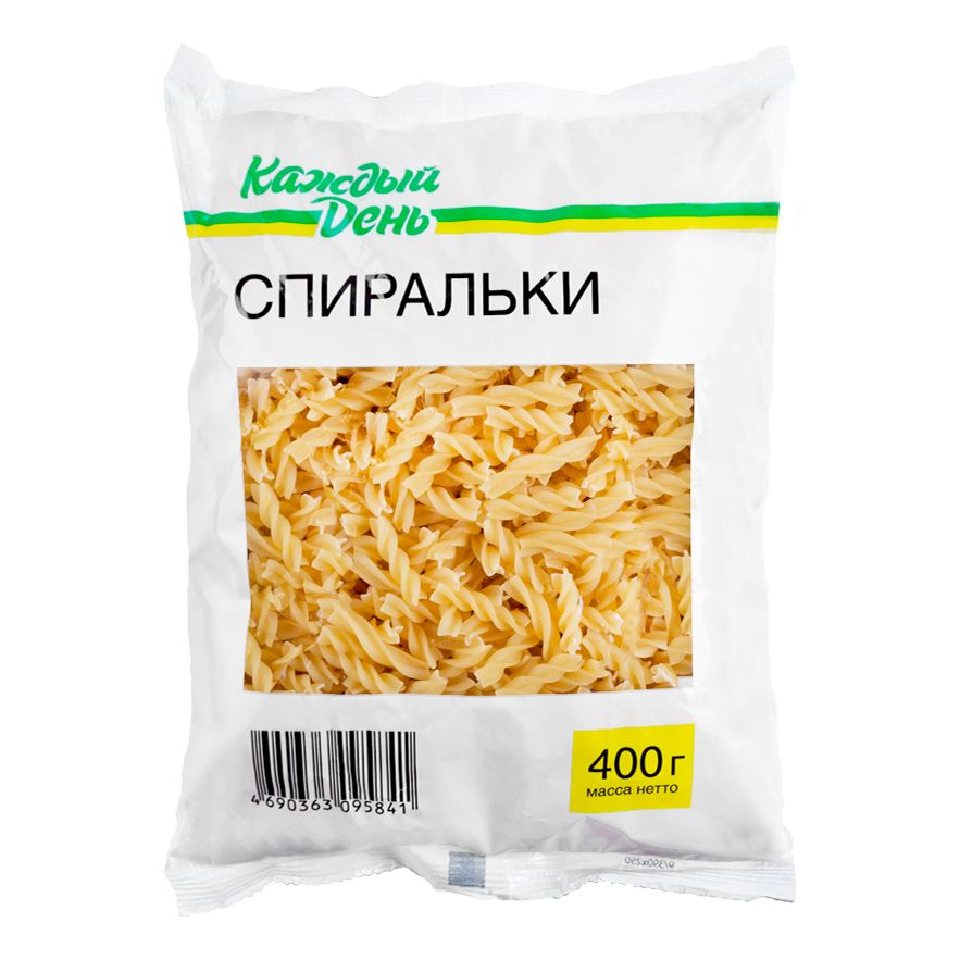 

Макаронные изделия Каждый День Спиральки 400 г