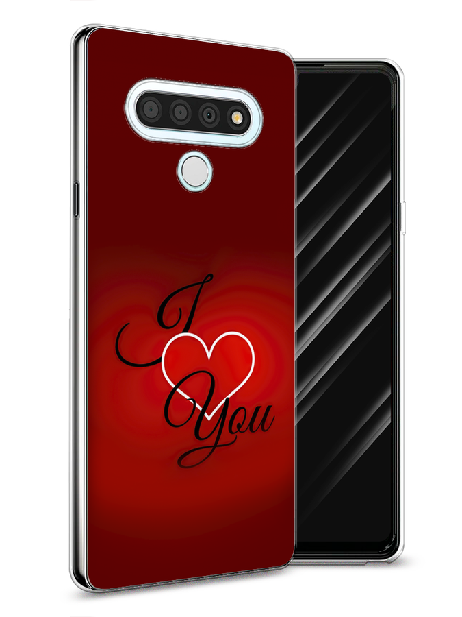 

Чехол Awog на LG Stylo 6 "I love you 3", Красный;черный, 84550-6