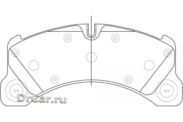 

Колодки Тормозные [Fr] Porsche Cayenne 3,0 10-18 / 3,6 10- / Cayenne S 3,0 11 Sb Nagamochi