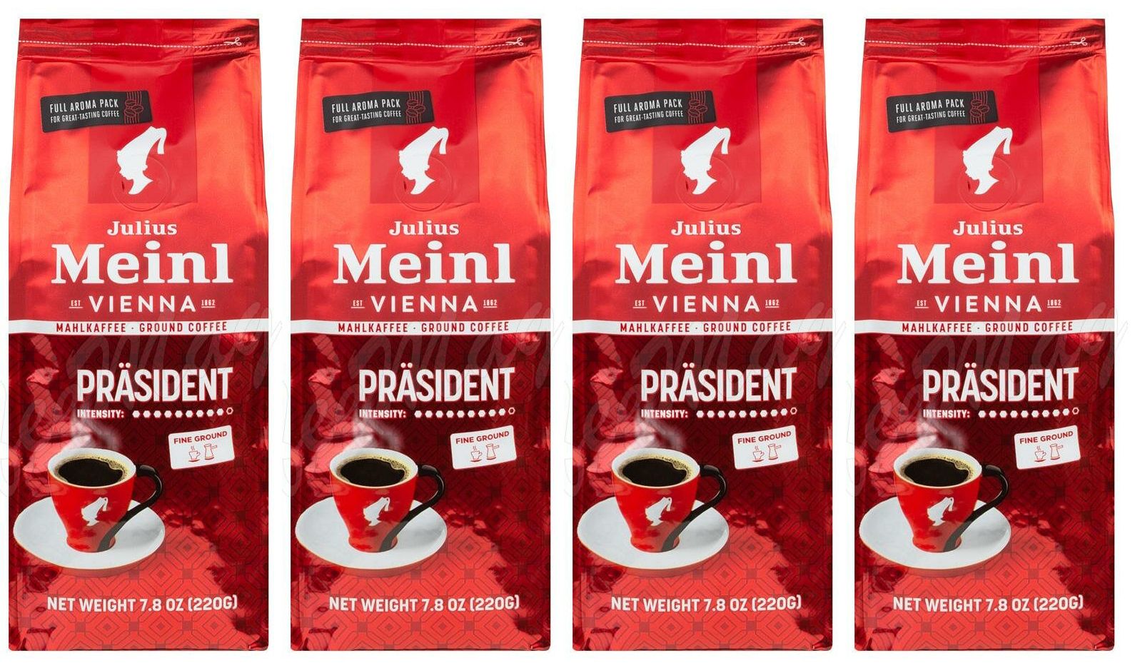 Кофе молотый Julius Meinl Prasident Classic Collection, 220 г х 4 шт