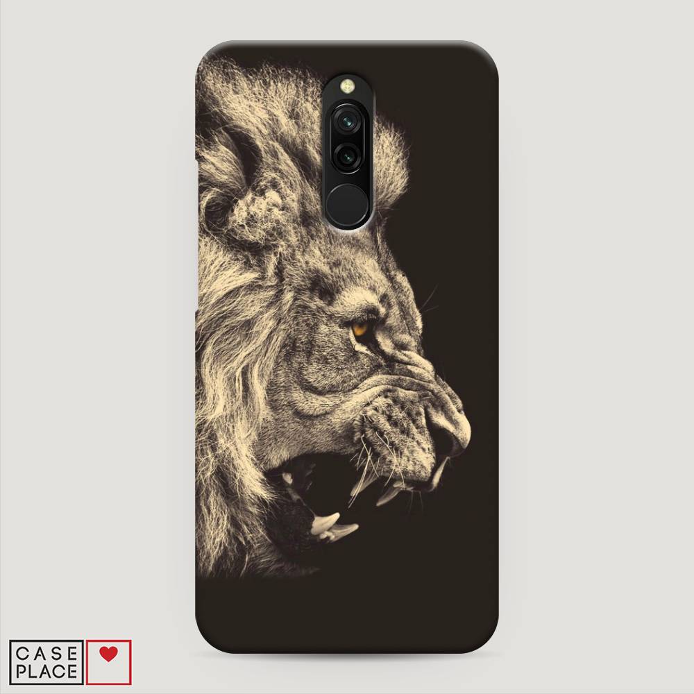 

Пластиковый чехол "Львиный рык 2" на Xiaomi Redmi 8, 37120-1