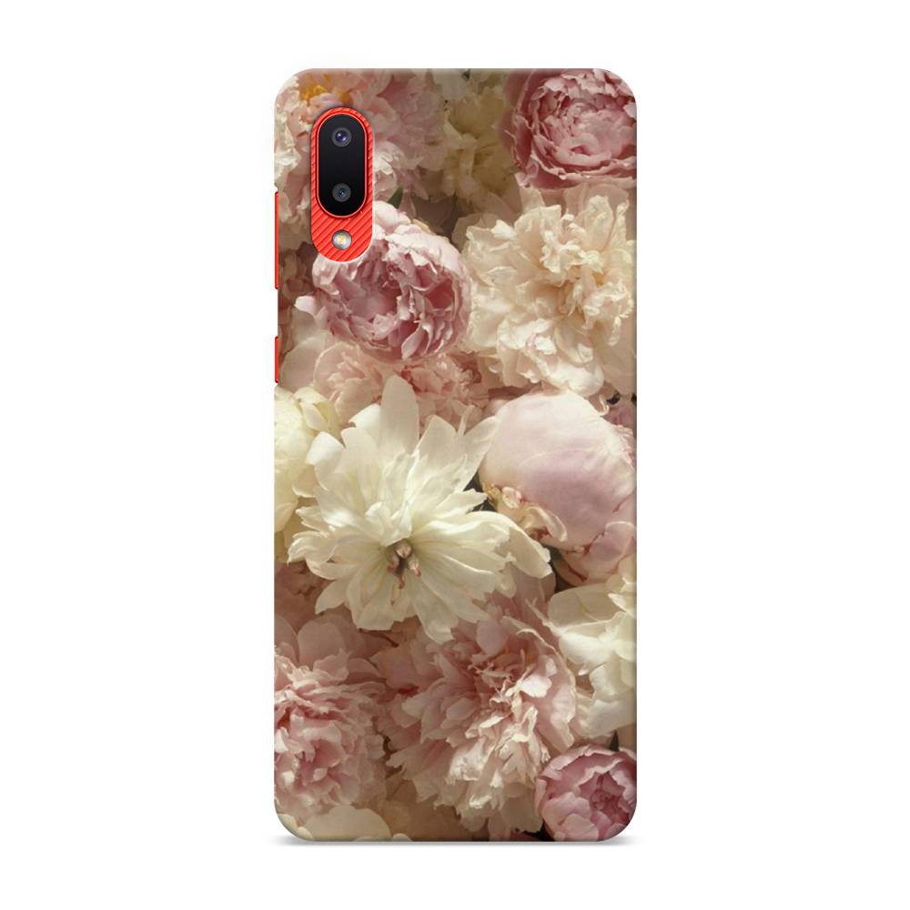 

Пластиковый чехол "Пионы светлые" на Samsung Galaxy A02, 2102520-6