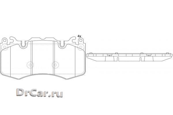 

Колодки Тормозные [Fr] Land Rover Range Rover Iii 4.2 07-/ 4.4 13-/ 5.0 09-12 Sb Nagamochi