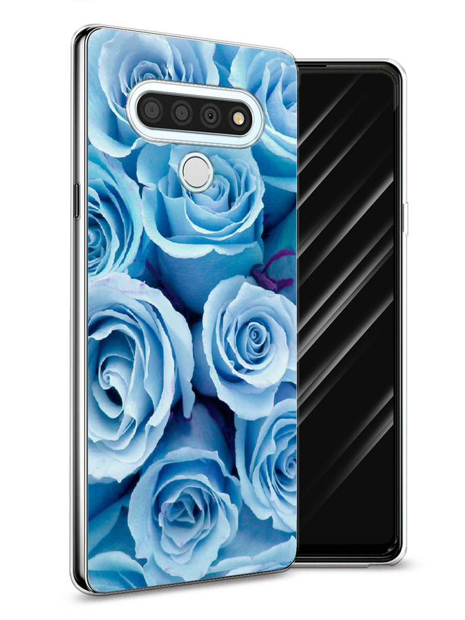 

Чехол Awog на LG Stylo 6 "Лазурные розы", Голубой, 84550-8