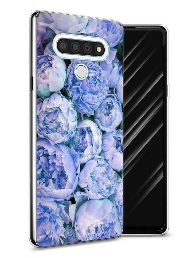 

Чехол Awog на LG Stylo 6 "Пионы голубые", Голубой, 84550-8