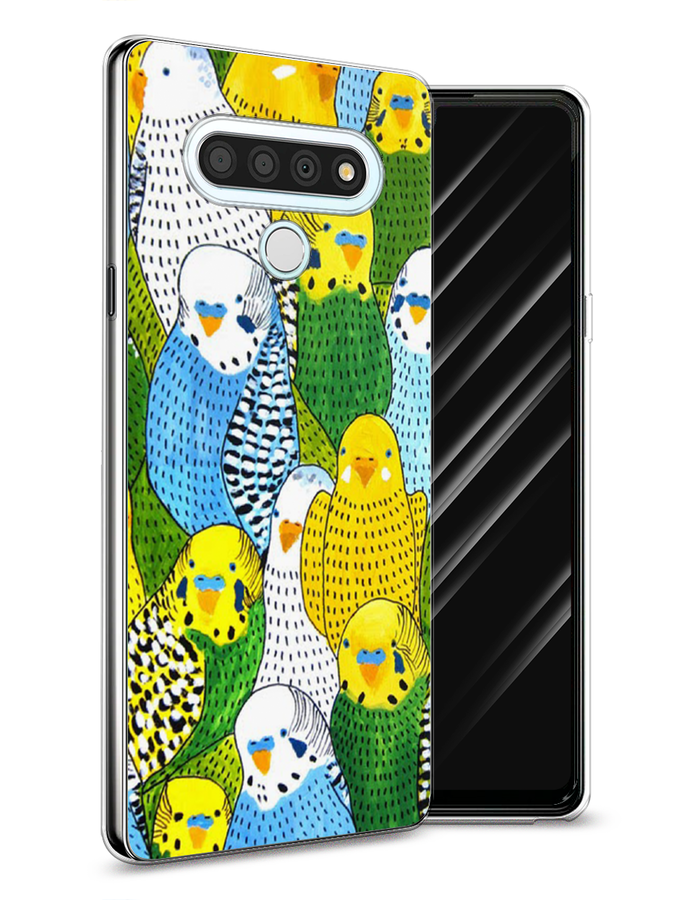 

Чехол Awog на LG Stylo 6 "Попугаи", Желтый;зеленый;голубой, 84550-1