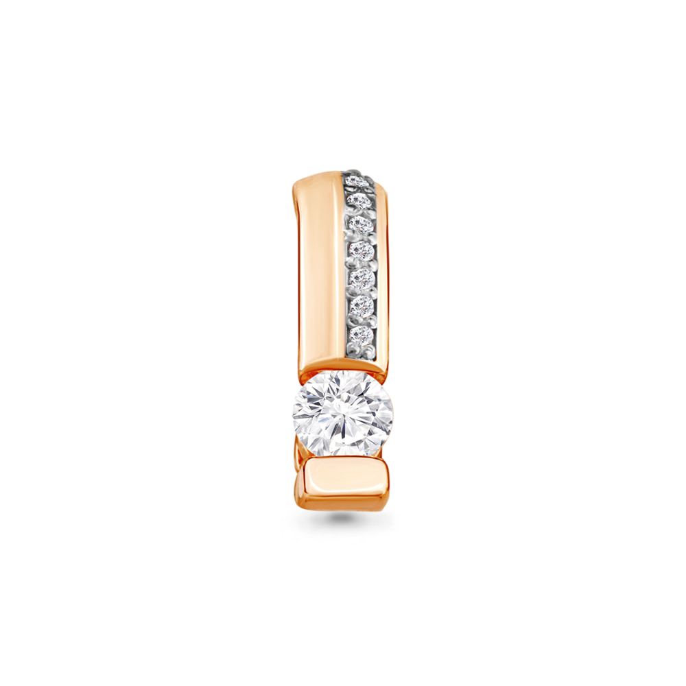 

Кулон из серебра с фианитом Aquamarine 23622А, 23622А_925_з