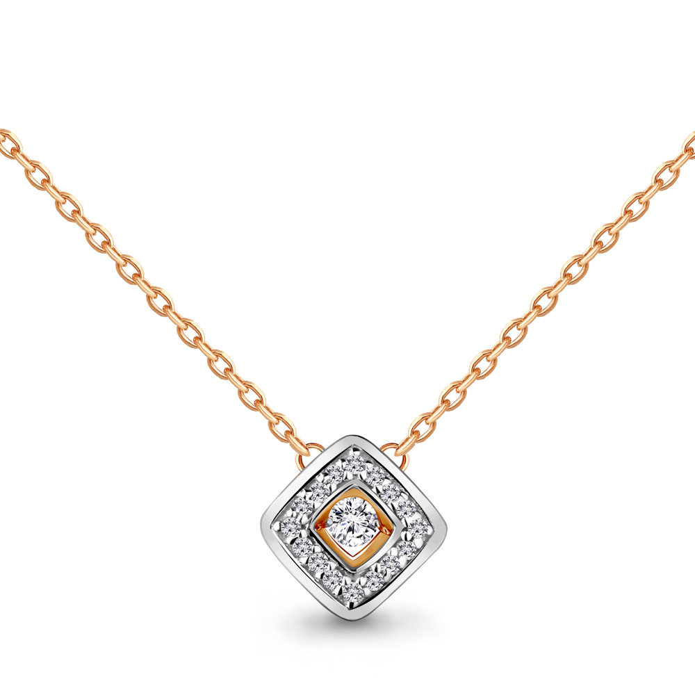 

Колье из красного золота с бриллиантом 45 см Aquamarine 970443Ак, 970443Ак_585_кз