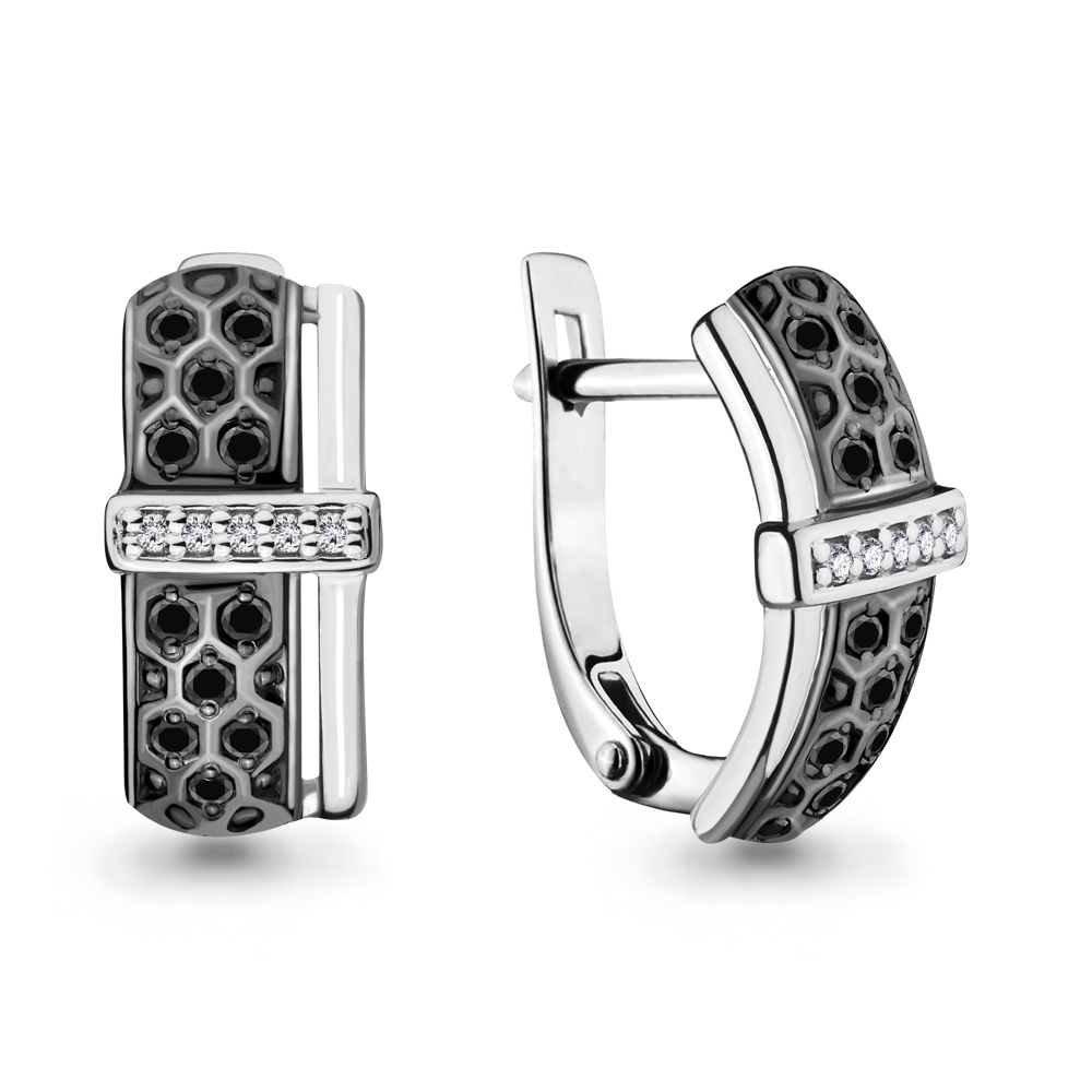 

Серьги из белого золота с бриллиантом Aquamarine 942319АЧ, 942319АЧ_585_бз