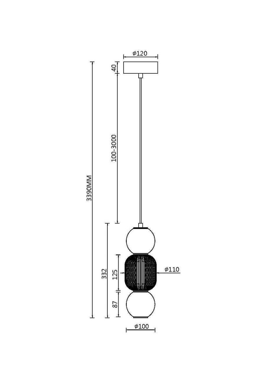 

Подвесной светильник Maytoni Drop MOD273PL-L16CH3K 16 Вт LED IP 20