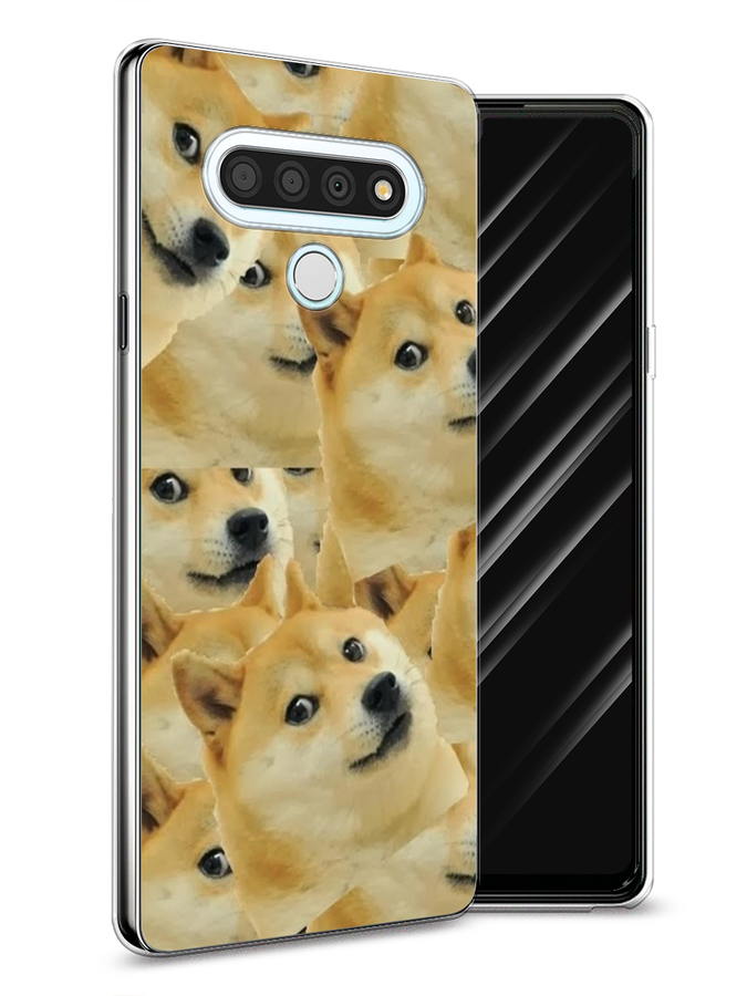 

Чехол Awog на LG Stylo 6 "Собака-подозревака фон", Желтый;черный, 84550-9