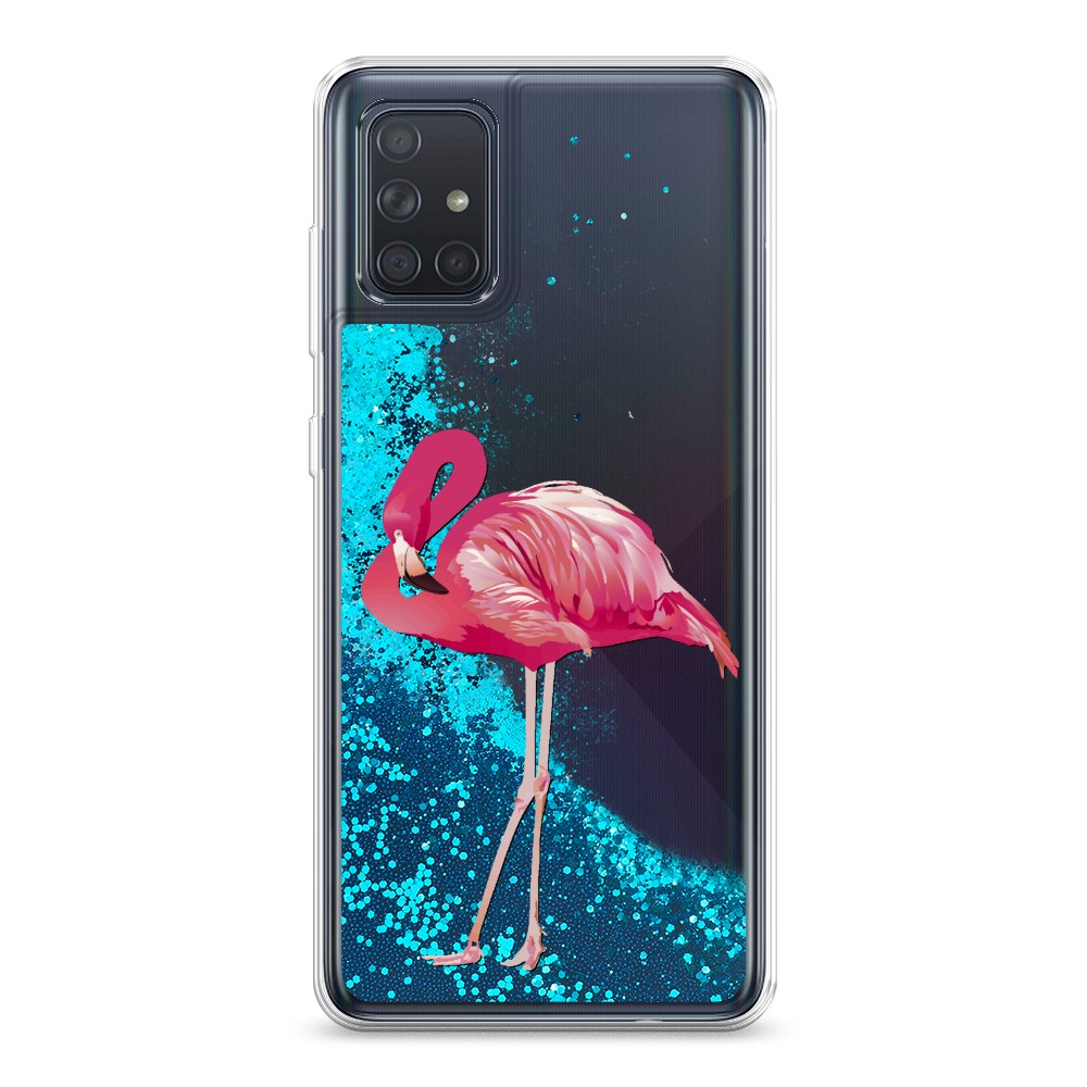 

Чехол Awog на Samsung Galaxy A71 4G "Застенчивый фламинго", Разноцветный, 29093-1