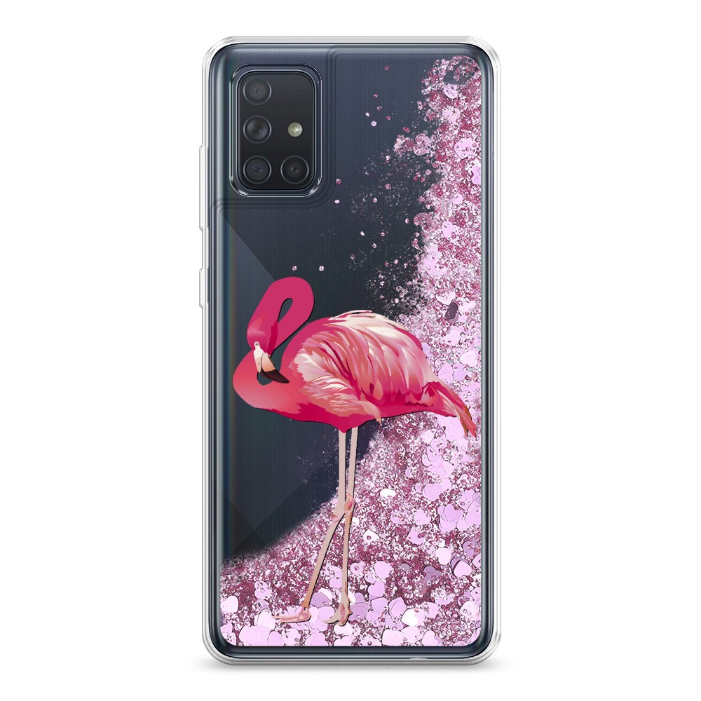 

Чехол Awog на Samsung Galaxy A71 4G "Застенчивый фламинго", 29094-1