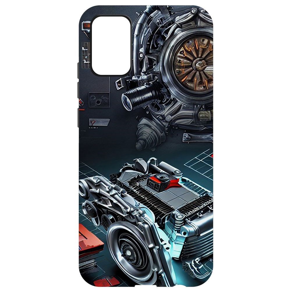 

Чехол-накладка Софт Моторы для Samsung Galaxy A02s (A025), Черный