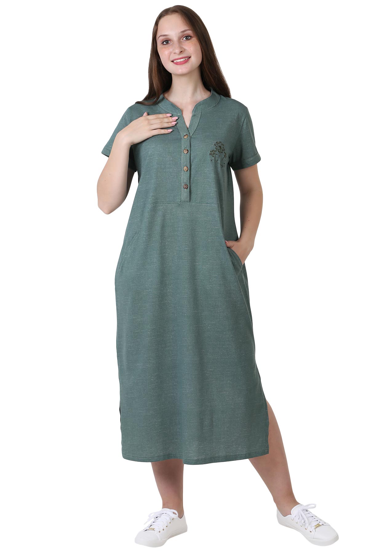 

Платье женское Оптима Трикотаж 22-0092 зеленое 48 RU, Зеленый, 22-0092