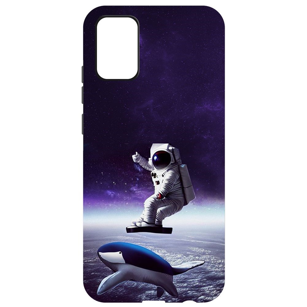 

Чехол-накладка Софт Спейсбордер для Samsung Galaxy A02s (A025), Черный