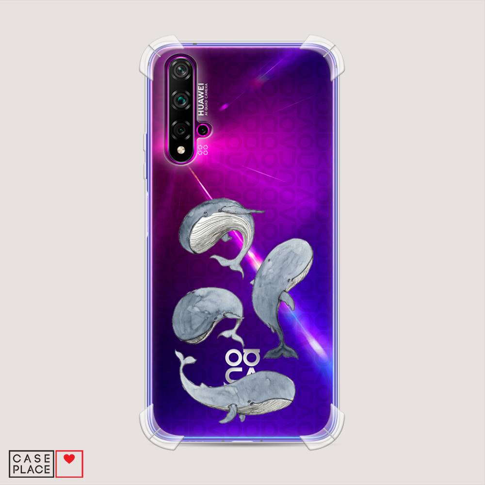 

Чехол Awog "Киты" для Huawei Nova 5T, Разноцветный, 610551-1