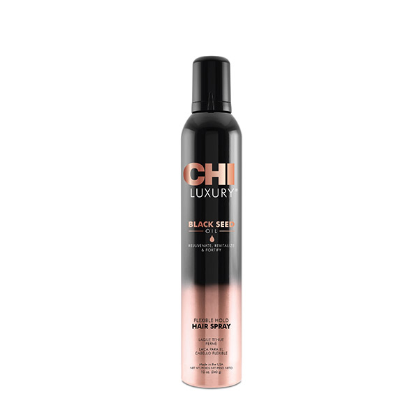 Лак для волос подвижной фиксации Chi Luxury Black Seed Oil Flexible Hair Spray 284 г chi keratin flexible hold hair spray лак для волос эластичной фиксации 284 г