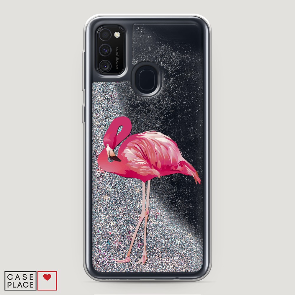 

Чехол Awog на Samsung Galaxy M30s "Застенчивый фламинго", Разноцветный, 29891-1