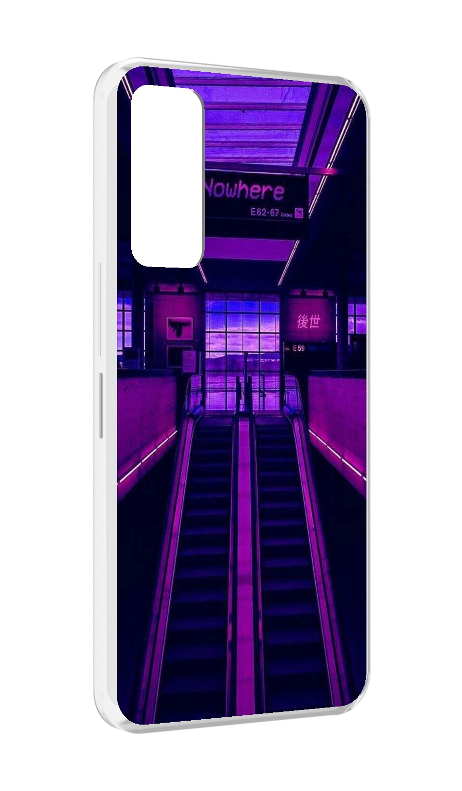 

Чехол MyPads фиолетовый эскалатор для TCL 30 / TCL 30 5G / TCL 30+ plus, Прозрачный, Tocco