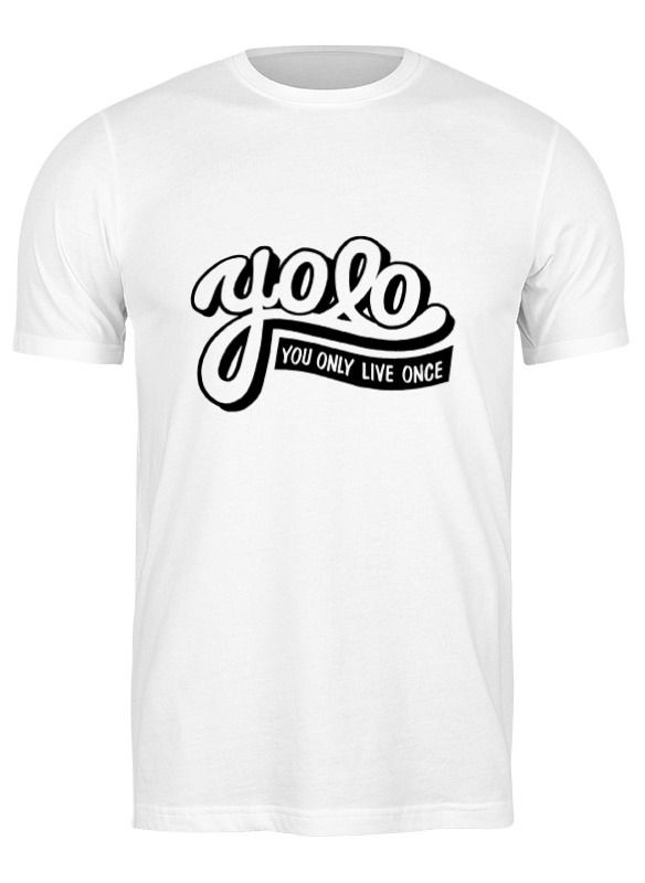 

Футболка мужская Printio Yolo (you only live once) белая 3XL, Белый, Yolo (you only live once)
