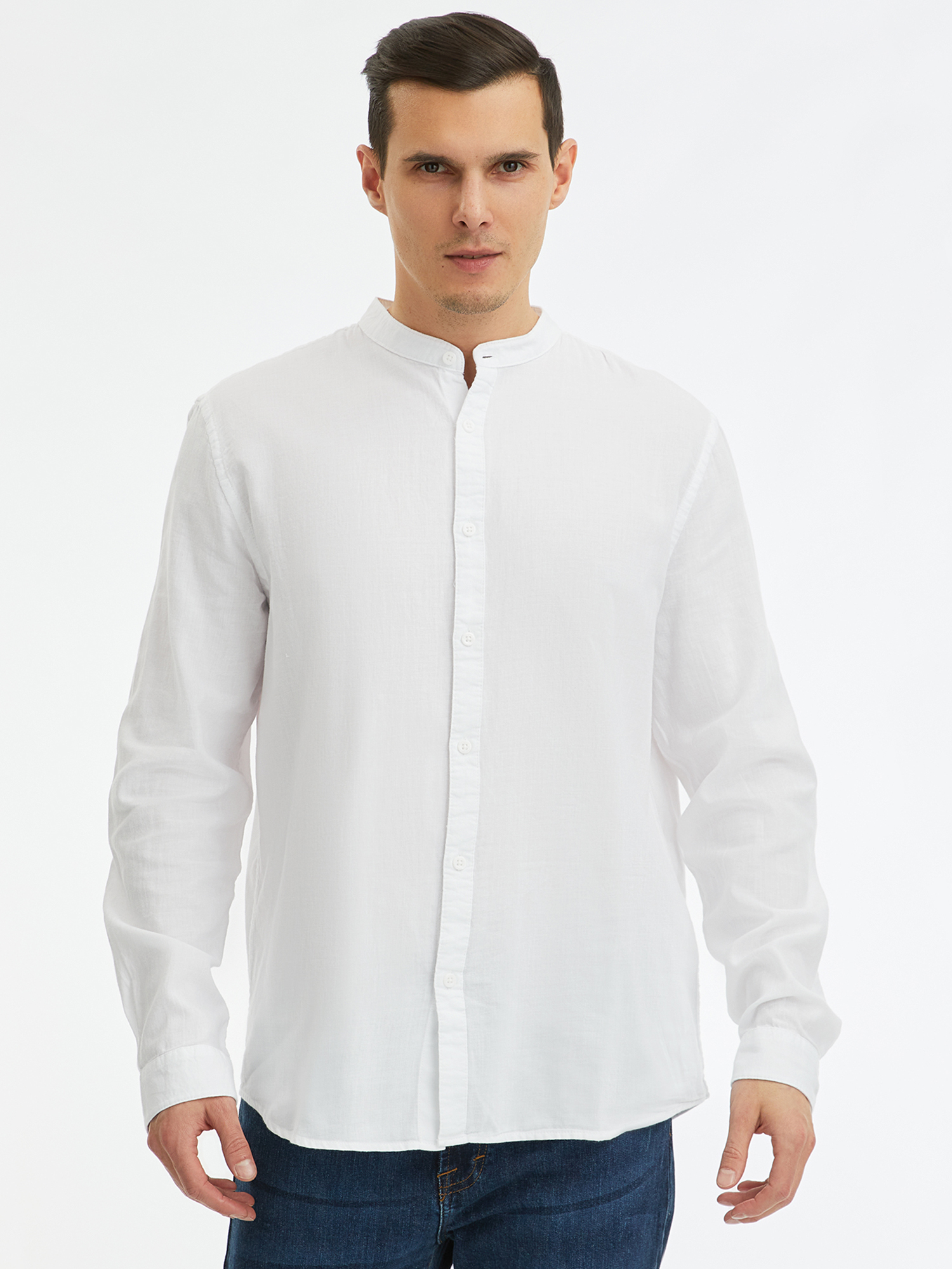 Рубашка мужская oodji 3L310194M-1 белая L