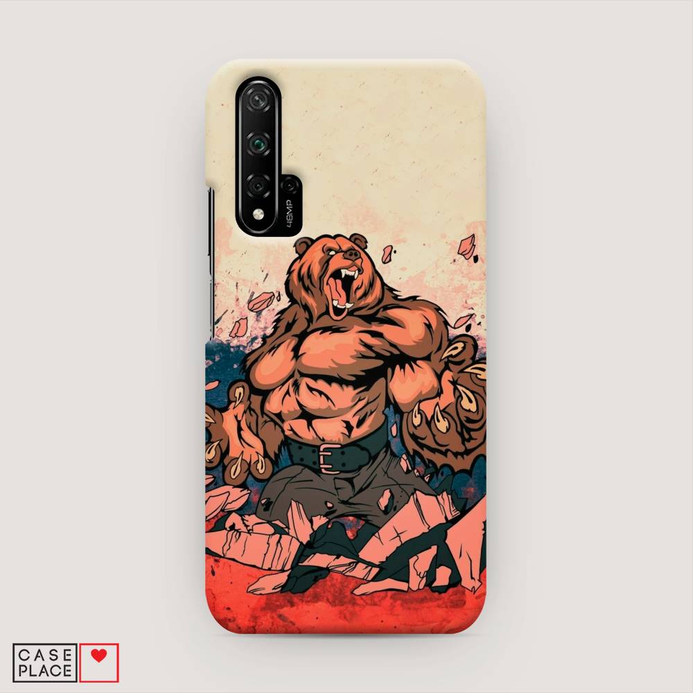 

Чехол Awog "Медведь с флагом РФ" для Huawei Nova 5T, 610520-1