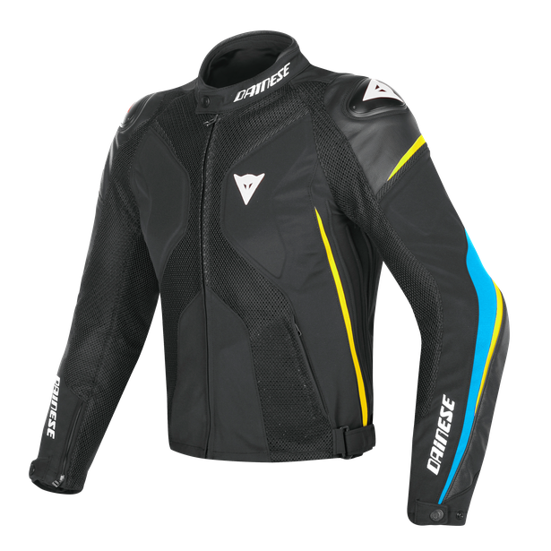 

Куртка текстильная Dainese SUPER RIDER D-DRY Black/Fire-Blue/Fluo-Yellow (р.54)