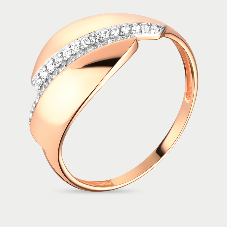 Кольцо из золота с фианитом р.19 GOLD CENTER 70248700