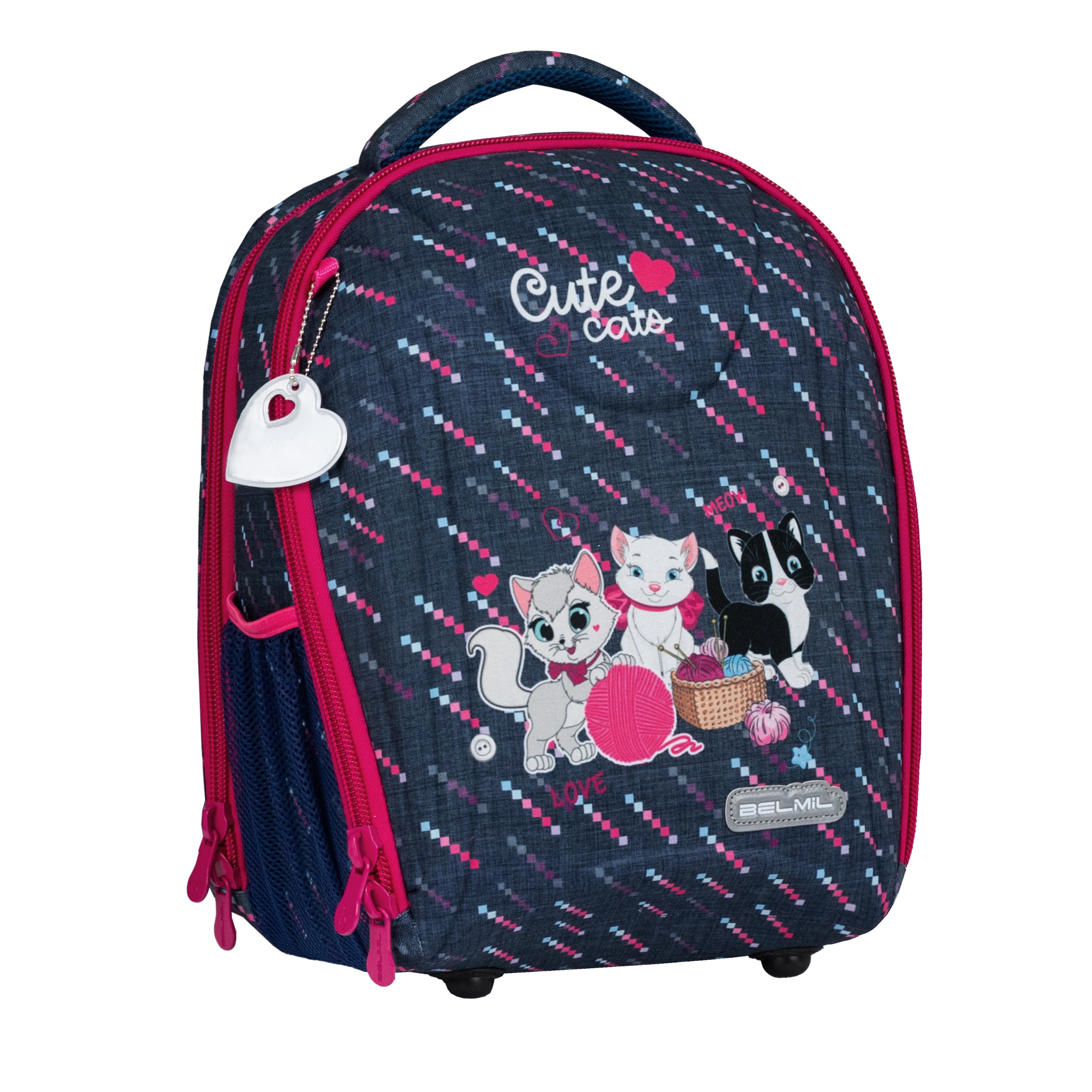 

Школьный ранец Belmil Sturdy CUTE CATS, серия 338-82-22, Серый, CUTE CATS