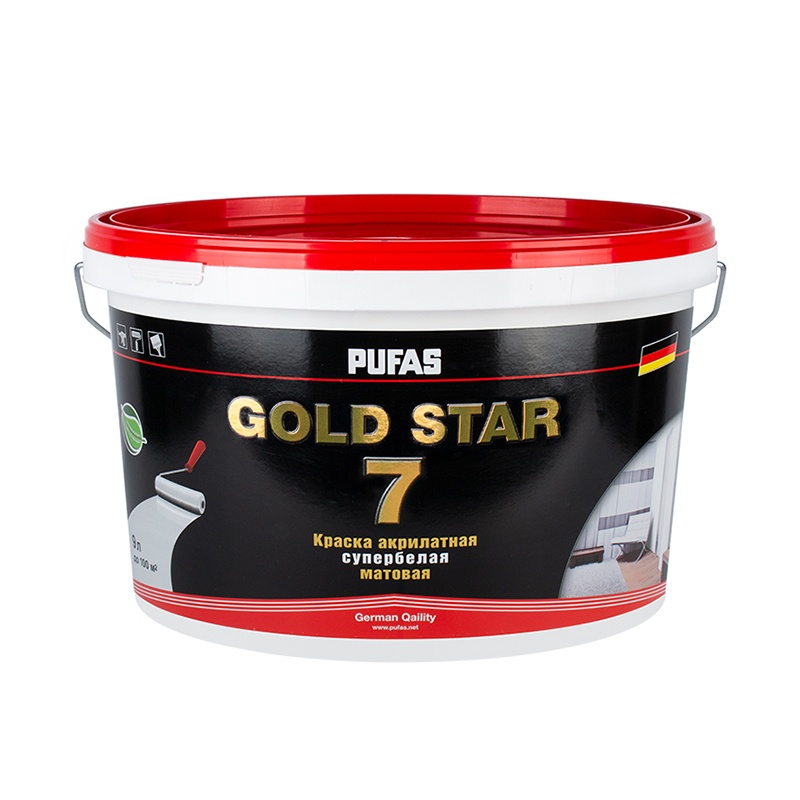 PUFAS Gold Star 7 base A краска акрилатная интерьерная матовая (9л)