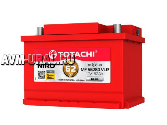 Totachi Акб Totachi Niro Mf 56280 Vlr Lb 62А/Ч Низкий Корпус Lb, Поляр. Обратная 0 (Jis L)