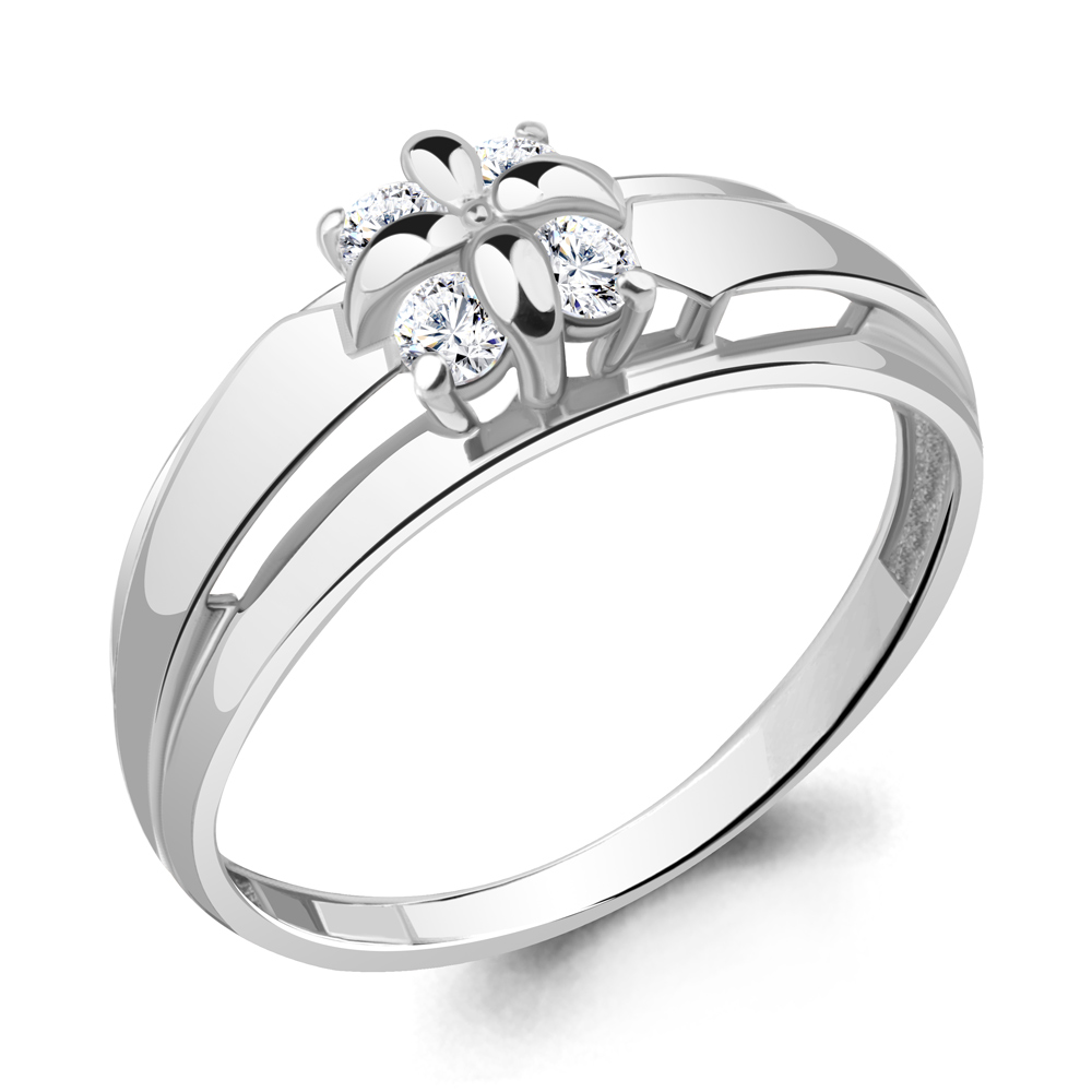 

Кольцо из серебра с фианитом р. Aquamarine 68318А, 68318А_925_р