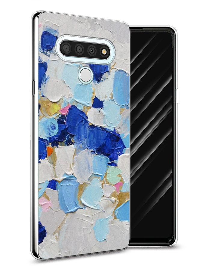 

Чехол Awog на LG Stylo 6 "Холст сине-белый", Синий, 84550-10