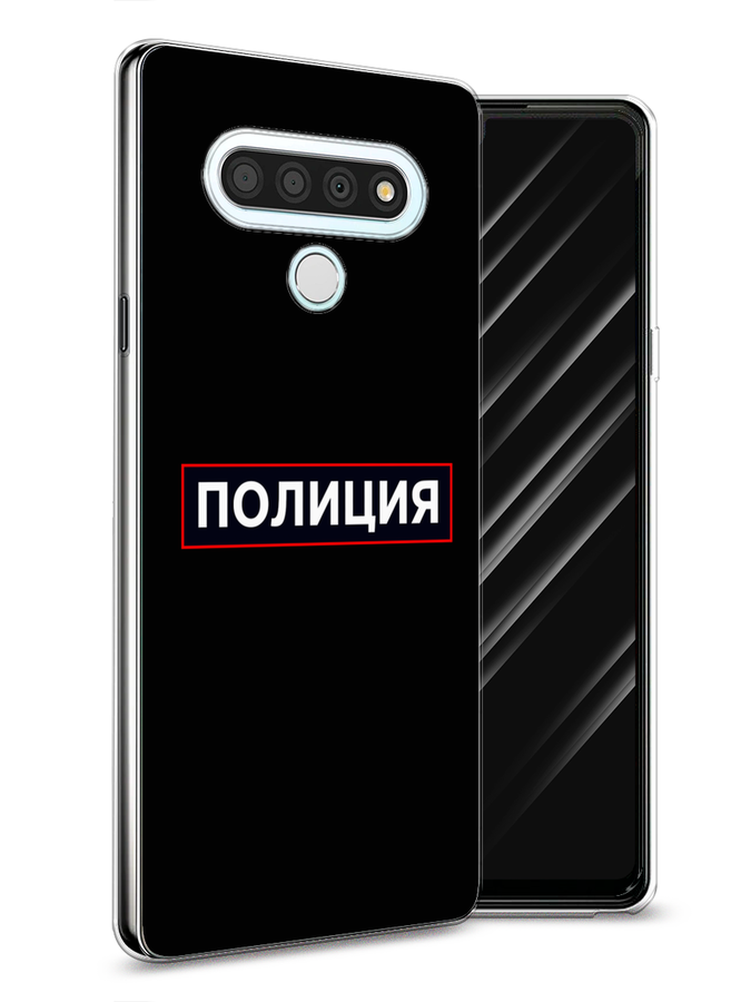 

Чехол Awog на LG Stylo 6 "Police logo", Черный;белый;красный, 84550-5