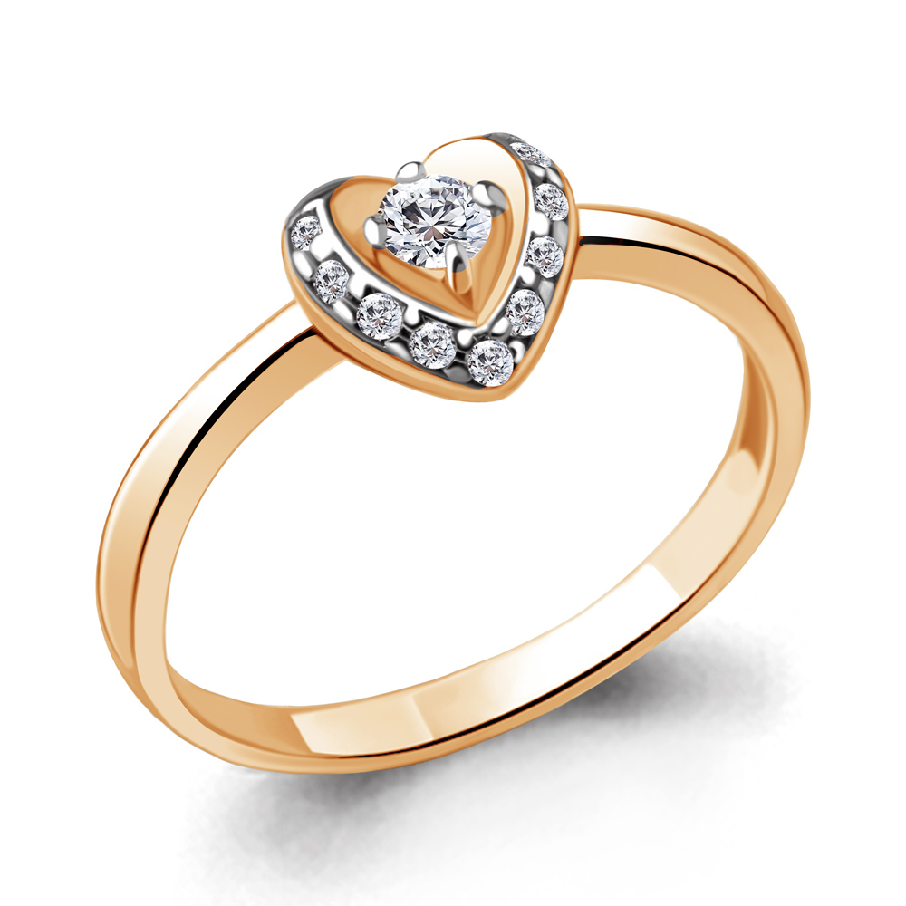 

Кольцо из серебра с фианитом р. Aquamarine 68934А, 68934А_925_з