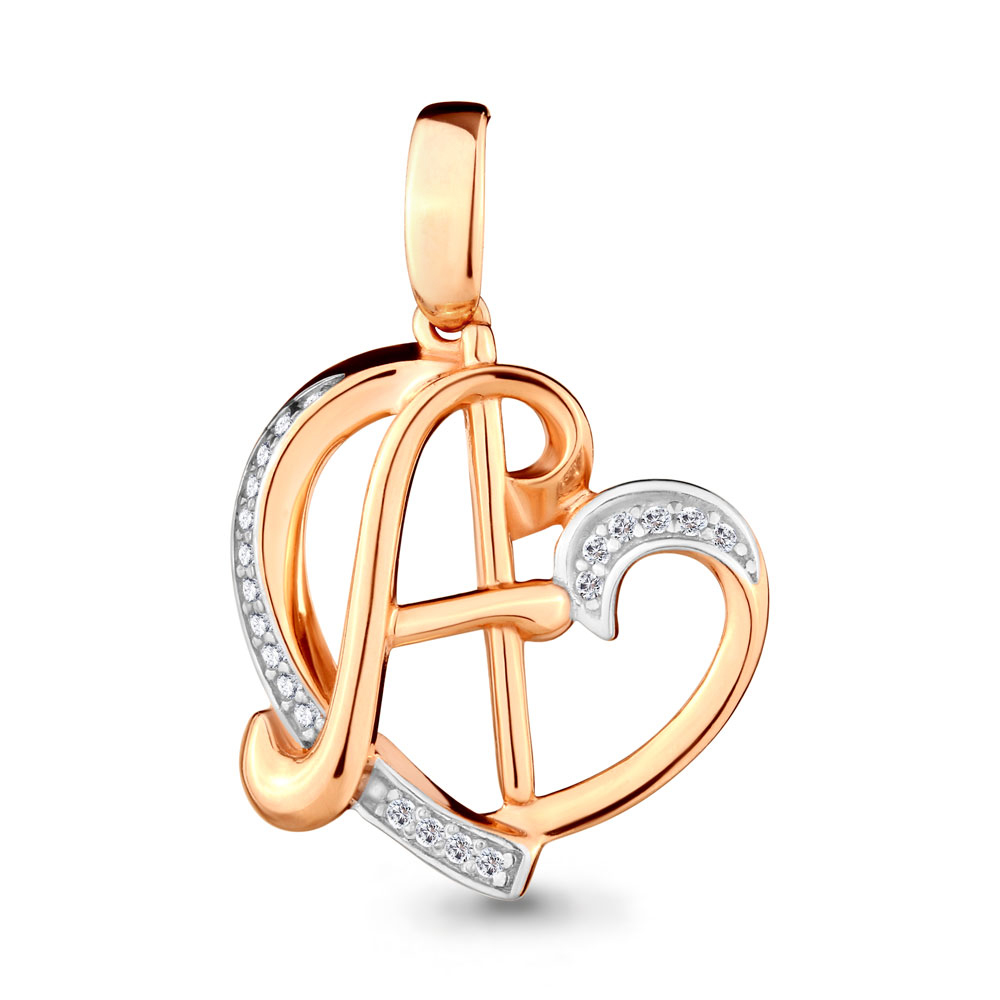 

Подвеска из серебра с фианитом Aquamarine 24000А, 24000А_925_з
