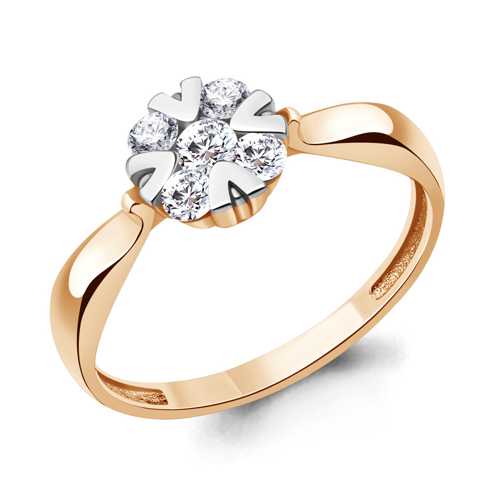 

Кольцо из серебра с фианитом р. Aquamarine 68572А, 68572А_925_з