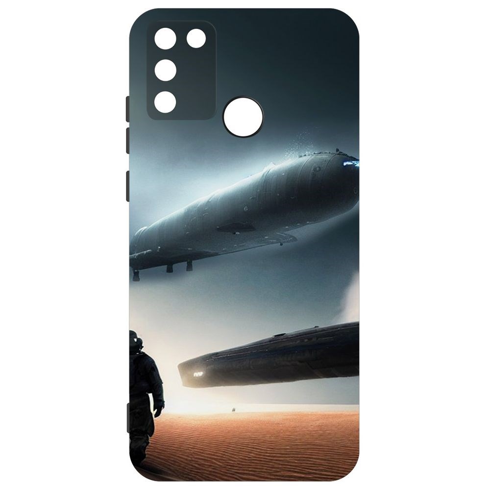 

Чехол-накладка Софт Пора лететь для Honor 9A, Черный