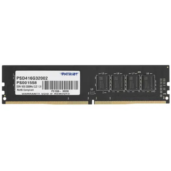 

Оперативная память Patriot Signature 16Gb DDR4 3200MHz (PSD416G32002)