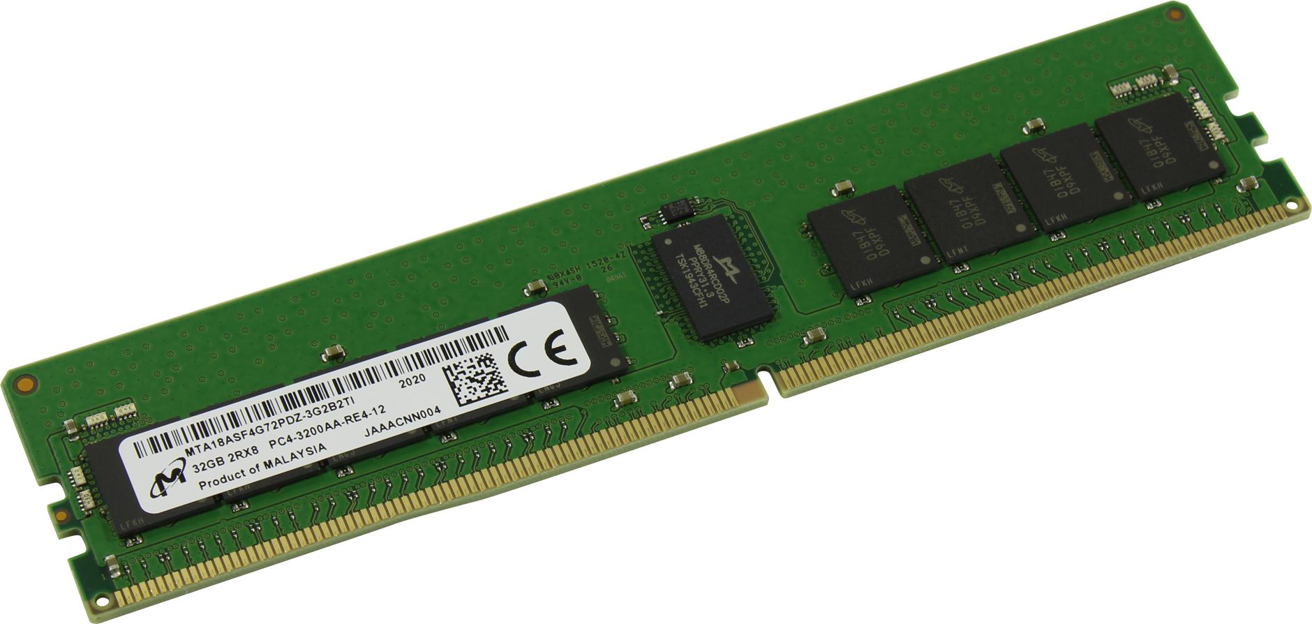 

Оперативная память Micron (MTA18ASF4G72PDZ-3G2B2), DDR4 1x32Gb, 3200MHz
