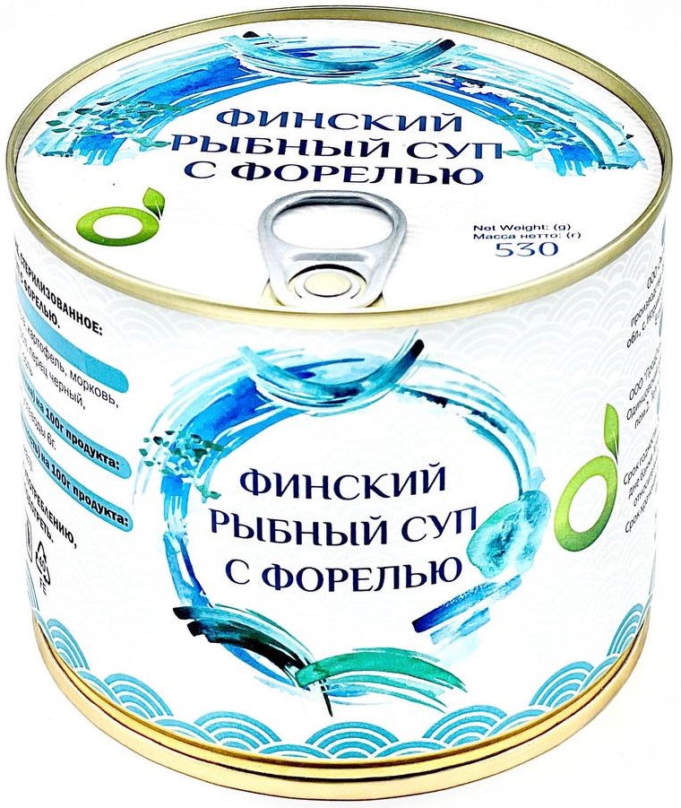 Рыбный суп Ecofood финский с форелью, 530 г