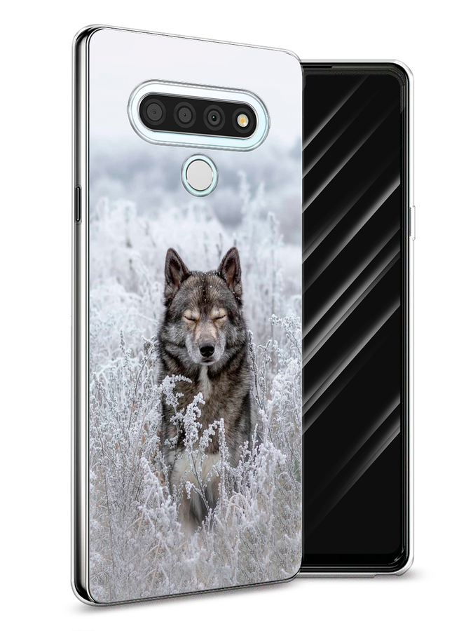 

Чехол Awog на LG Stylo 6 "Волк в поле", Белый;черный, 84550-1