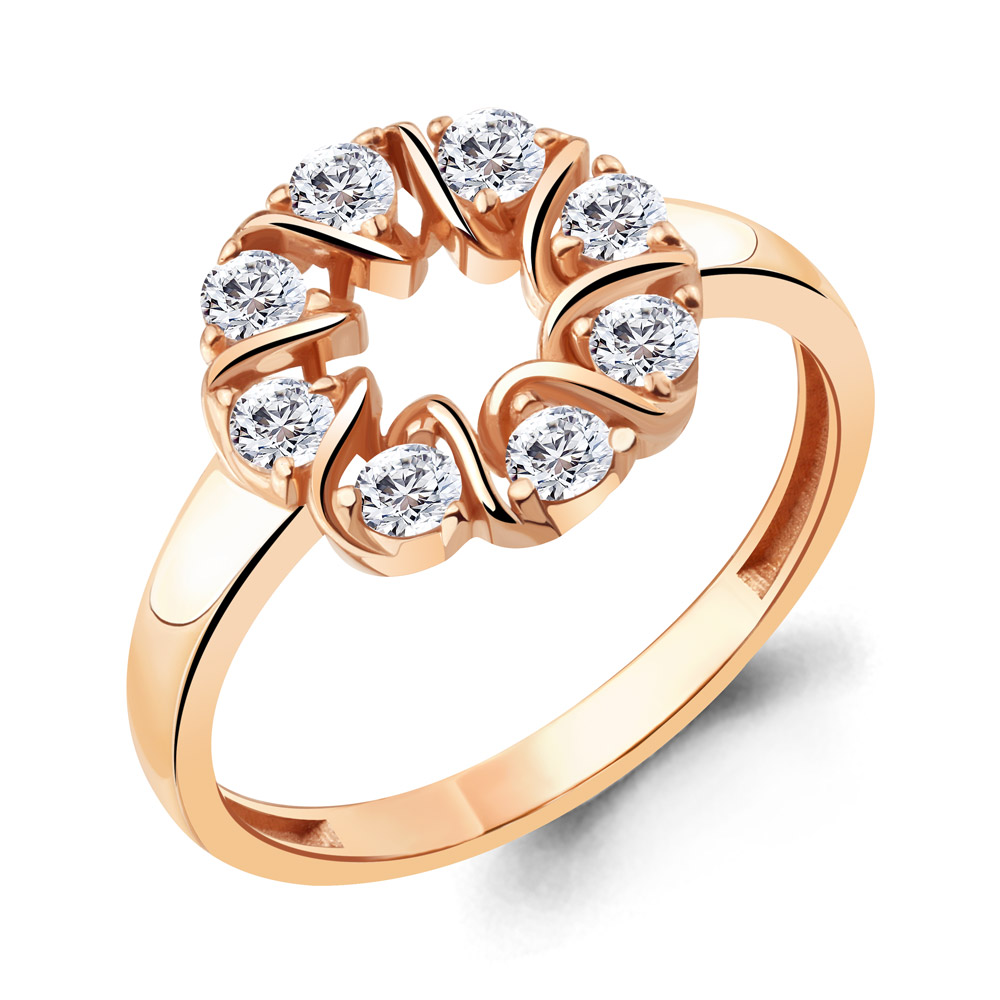 

Кольцо из серебра с фианитом р. Aquamarine 68704А, 68704А_925_з