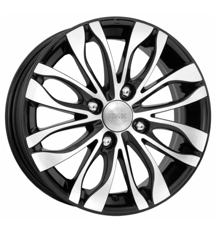 

Диск литой R14 5.5J 4x98/58.5 ET35 КИК Канзаши алмаз черный 14443