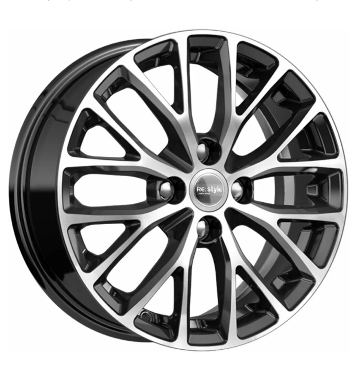 

Диск литой R15 6J 4x100/54.1 ET46 КИК КС782 Алмаз черный 74355