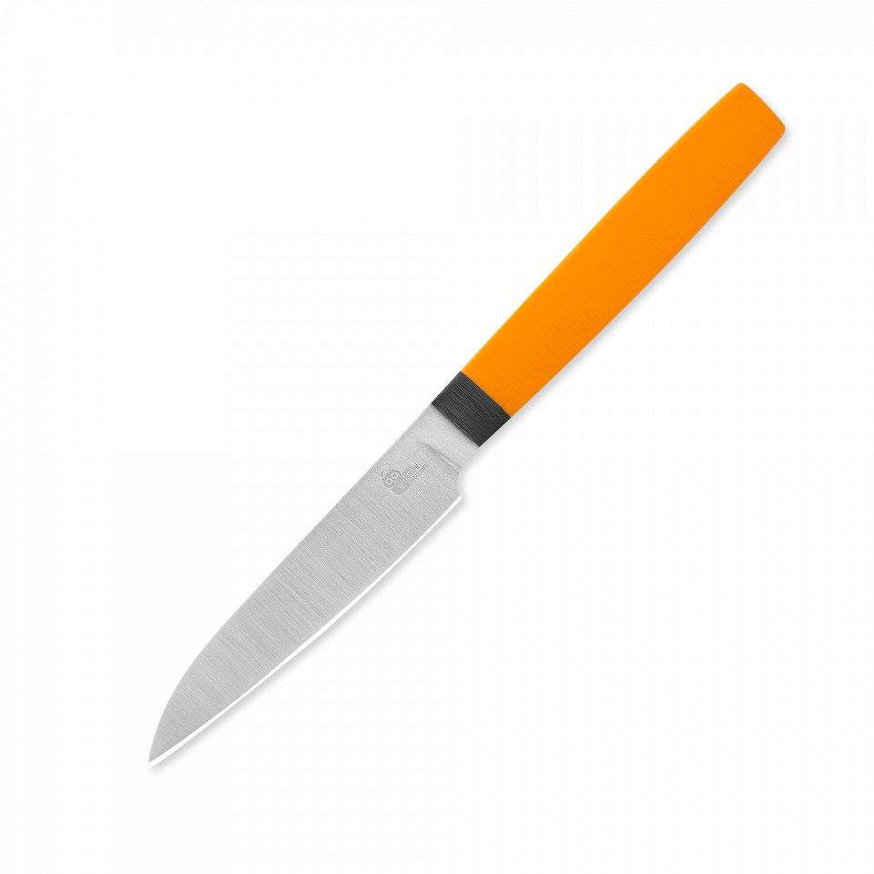Нож кухонный для чистки овощей и фруктов P100, OWL KNIFE, Orange, 9,7 см, сталь N690