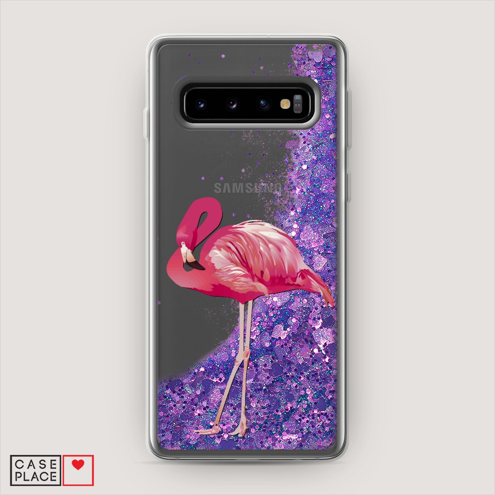 

Чехол Awog на Samsung Galaxy S10 "Застенчивый фламинго", Разноцветный, 27092-1